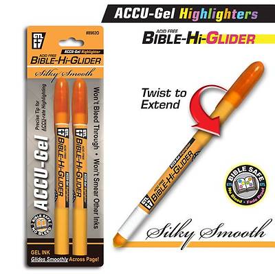 Picture of Accu-Gel Bible-Hi-Glider Orange 2/Pk