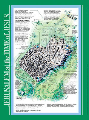 Picture of Jerusalem At The Time Of Jesus Wall Chart - Laminated