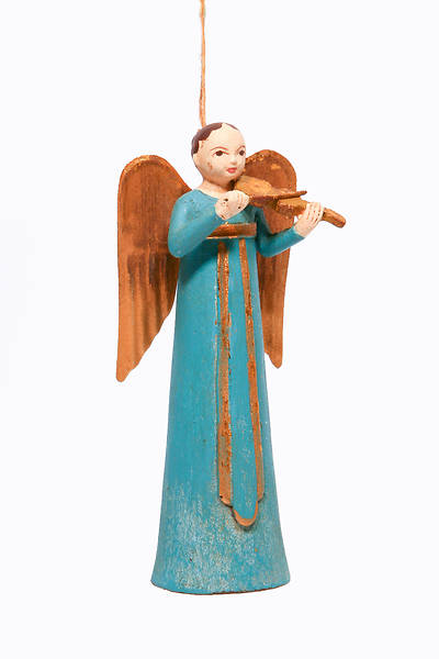 Picture of Resin Rosellie Angel Ornament With Violin