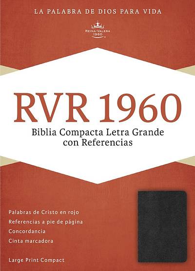 Picture of Rvr 1960 Biblia Compacta Letra Grande Con Referencias, Negro Imitacion Piel