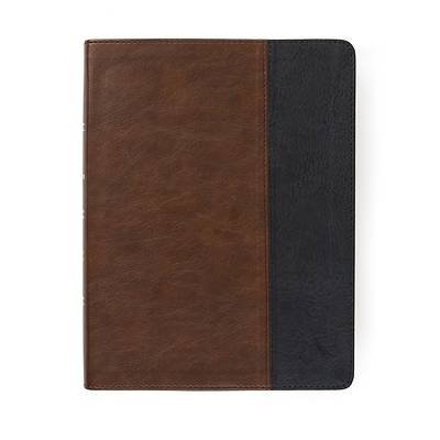 Picture of CSB Men of Character Bible, Brown/Black Leathertouch