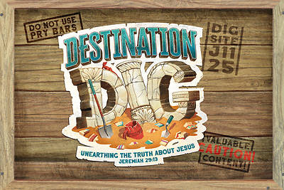 Picture of Vacation Bible School VBS 2021 Destination Dig Unearthing the Truth About Jesus Supersized Postcards Pkg 50