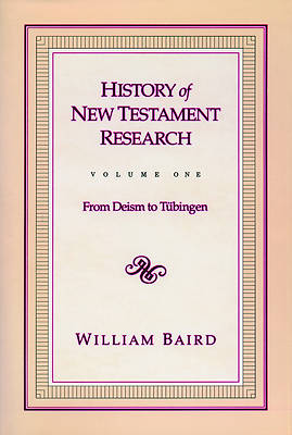 Picture of History of New Testament Research volume 1