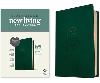 Picture of NLT Large Print Thinline Reference Bible, Filament Enabled Edition (Leatherlike, Evergreen Mountain )