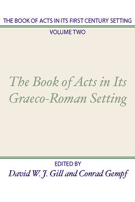 Picture of Book of Acts in Its First Century Setting