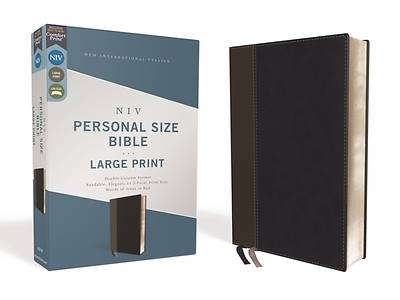 Picture of Niv, Personal Size Bible, Large Print, Leathersoft, Black, Red Letter Edition, Comfort Print