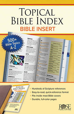 Picture of Topical Index- Bible Insert