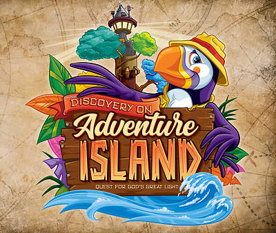 Picture of Vacation Bible School (VBS) 2021 Discovery on Adventure Island Large Logo Poster