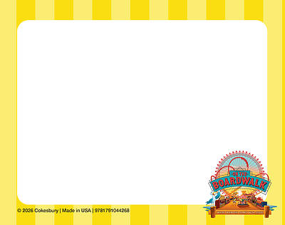 Picture of VBS 2027 On the Boardwalk Nametag Cards (Pkg of 24)