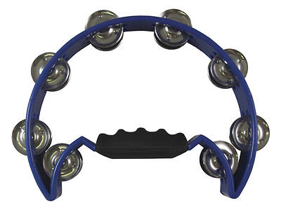 Picture of Half Moon Double Row Tambourine - Blue