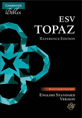 Picture of ESV Topaz Reference Bible, Black Calfskin Leather, Es675