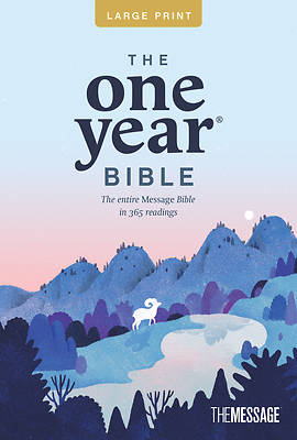 Picture of The One Year Bible Msg, Large Print Thinline Edition (Softcover)