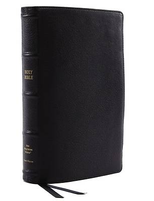 Picture of Nkjv, Reference Bible, Classic Verse-By-Verse, Center-Column, Premium Goatskin Leather, Black, Premier Collection, Red Letter Edition, Comfort Print