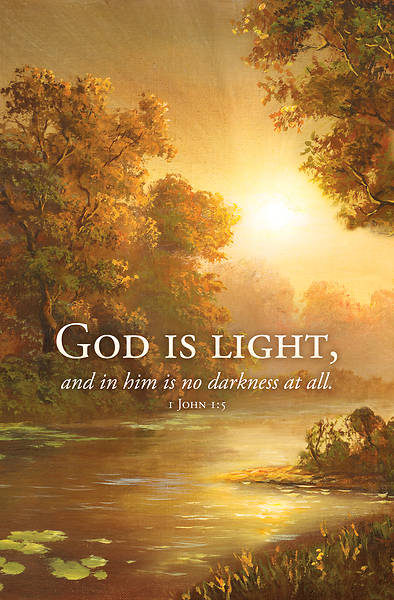 Picture of God is Light Regular Size Bulletin