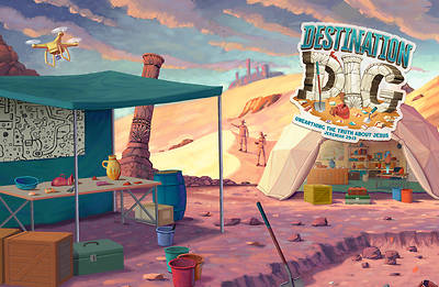 Picture of Vacation Bible School VBS 2021 Destination Dig Unearthing the Truth About Jesus Postcards Pkg 50