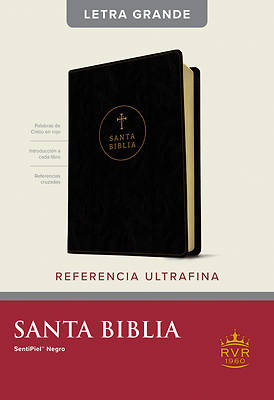 Picture of Santa Biblia Rvr60, Edición de Referencia Ultrafina, Letra Grande (Letra Roja, Sentipiel, Negro, Índice)