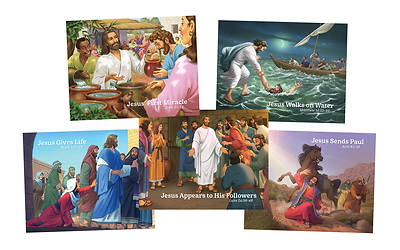 Picture of Vacation Bible School VBS 2022 God's Wonder Lab Set of 5 Bible Story Posters