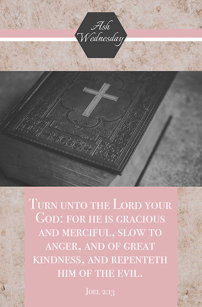 Picture of Turn Unto Your Lord Ash Wednesday Regular Size Bulletin