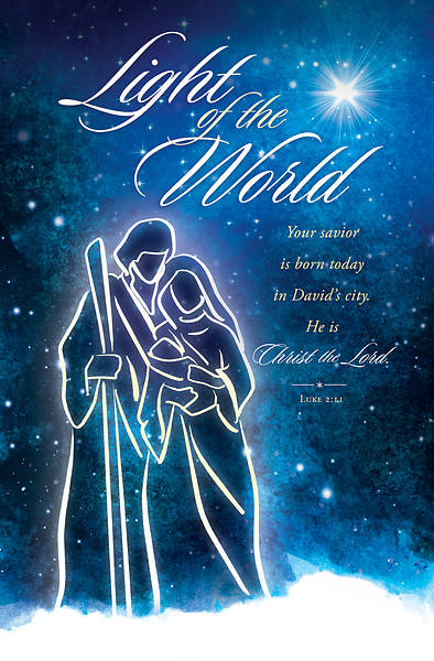 Picture of Light of the World Christmas Regular Size Bulletin
