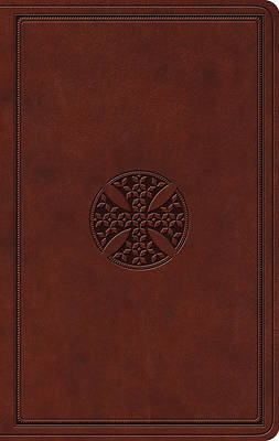 Picture of ESV Value Thinline Bible (Trutone, Brown, Mosaic Cross Design)