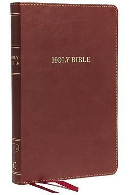 Picture of KJV, Thinline Bible, Standard Print, Imitation Leather, Burgundy, Indexed, Red Letter Edition