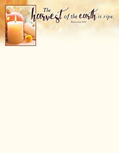 Picture of Harvest of Earth Thanksgiving Letterhead