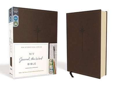 Picture of NIV, Journal the Word Bible, Imitation Leather, Brown, Red Letter Edition, Comfort Print