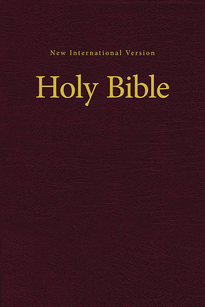 Picture of NIV Value Pew and Worship Bible Burgundy - Case of 16