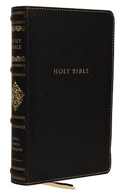 Picture of Kjv, Sovereign Collection Bible, Personal Size, Genuine Leather, Black, Red Letter Edition, Comfort Print