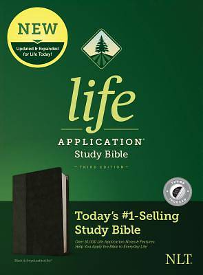 Picture of NLT Life Application Study Bible, Third Edition (Leatherlike, Black/Onyx, Indexed)