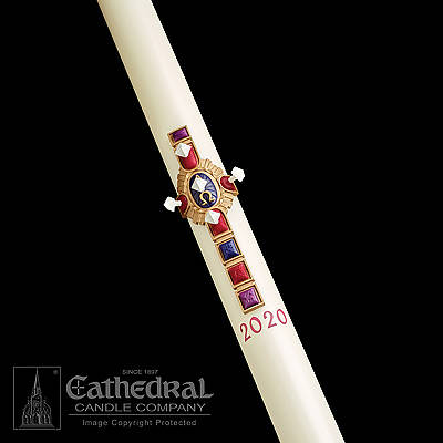 Picture of Cathedral Christ Victorious Paschal Candle 1-1/2" x 34"