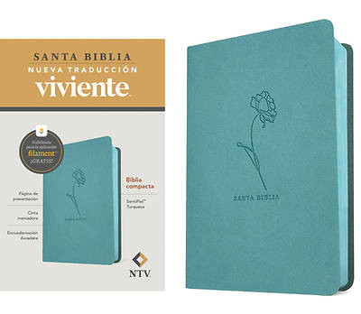 Picture of Biblia Compacta Ntv, Con Filament (Sentipiel, Turquesa)