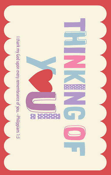 Picture of Thinking Of You Postcards Pkg of 25