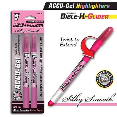 Picture of Accu-Gel Bible-Hi-Glider Pink 2/Pk