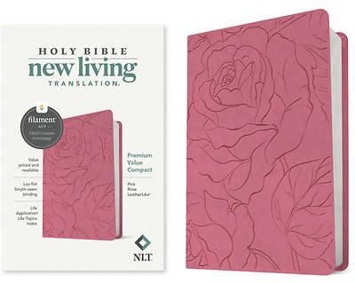 Picture of NLT Premium Value Compact Bible, Filament Enabled Edition (Leatherlike, Pink Rose)