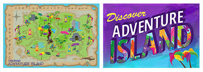 Picture of Vacation Bible School (VBS) 2021 Discovery on Adventure Island Decorating Mural Extension