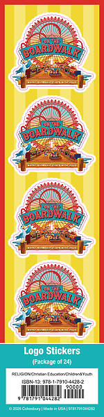 Picture of VBS 2027 On the Boardwalk Logo Stickers (Pkg of 24)