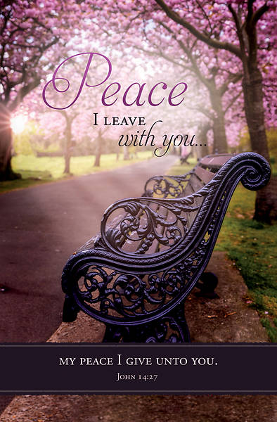 Picture of Peace I Leave with You Funeral Regular Size Bulletin