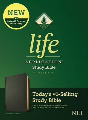 Picture of NLT Life Application Study Bible, Third Edition (Genuine Leather, Black)