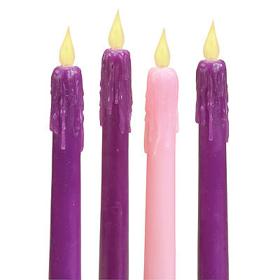 Picture of 4PC LED Advent Candle Set 10.25"
