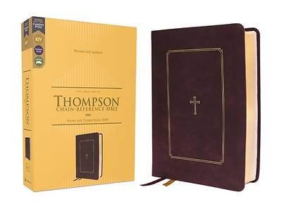 Picture of Kjv, Thompson Chain-Reference Bible, Leathersoft, Burgundy, Red Letter, Comfort Print