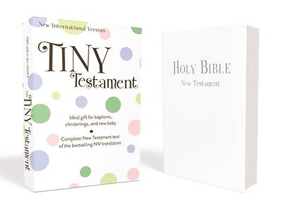 Picture of NIV Tiny Testament Bible - Leather Look White