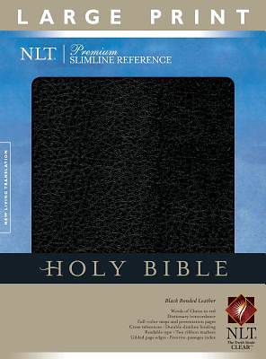 Picture of Slimline Reference Bible-NLT-Large Print