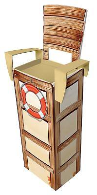 Picture of Vacation Bible School (VBS) 2016 Surf Shack Lifeguard Puppet Stand