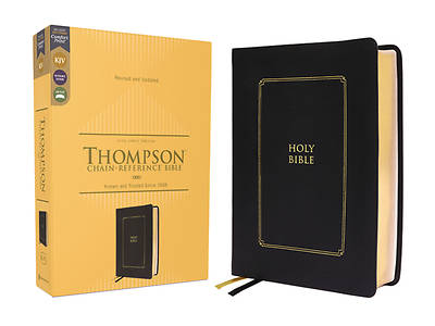 Picture of Kjv, Thompson Chain-Reference Bible, Leathersoft, Black, Red Letter, Comfort Print