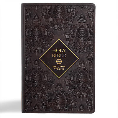 Picture of KJV Holy Bible, Giant Print with Cross-References, Dark Brown Leathertouch, Indexed