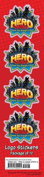 Picture of Vacation Bible School 2017 VBS Hero Central Logo Stickers (Pkg of 12)