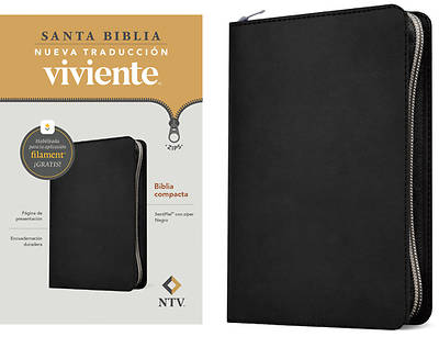 Picture of Biblia Compacta Ntv de Zíper, Con Filament (Sentipiel, Negro)