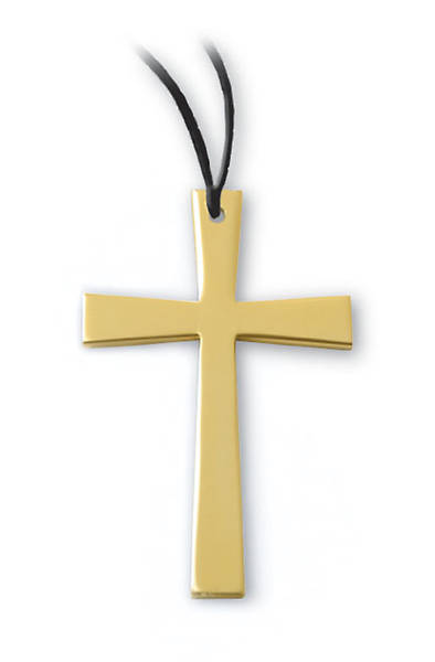 Picture of Anodized Aluminum Contemporary Latin Cross