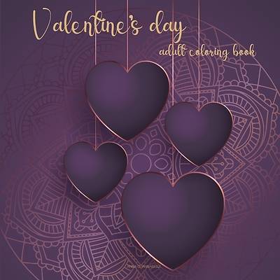 Picture of Valentine's day adult coloring book